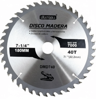 DMD740 – DISCO MADERA 180x40T